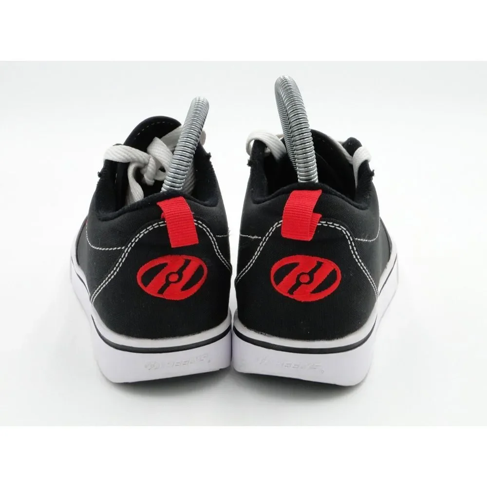 Heelys Pro‎ 20 Black Red Canvas Lace Up Skate Sneaker Shoes HE100757 Youth 5